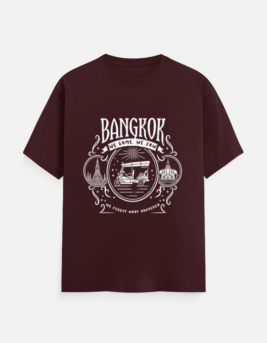 C-Labs Bangkok: We Came, We Saw Classic Crew T-Shirt Maroon Front_1_c_25_bf22023e-fb83-41bd-b7b5-cef41cf5c459