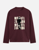 C-Labs Michael Jackson Full Sleeve T-Shirt Maroon Front_1_c_25_c2273675-e316-4703-b5d1-a295a8fcee71