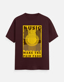 C-Labs Music Make The Pain Fade Classic Crew T-Shirt Maroon Front_1_c_25_d7c79dd9-002f-4fe8-843f-c33fc56541c1