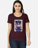 C-Labs Queen Spade Women's Classic T-Shirt Maroon Front_1_c_25_d8be608a-7f2c-4ea1-b0c3-95bc1efe7b68