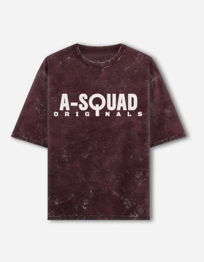 C-Labs A-Squad Acid Wash Oversized Tee Maroon Front_1_c_25_e3186b6e-d143-4f5c-8643-1c26fafd5d0c