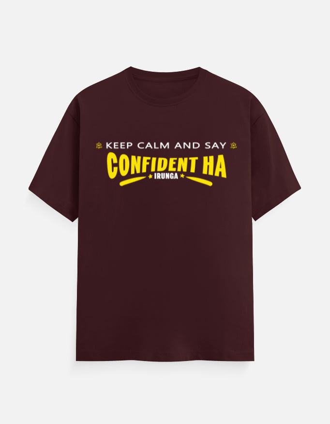 C-Labs Confident-ah Irunda Classic Crew T-Shirt Maroon Front_1_c_25_ebd8fcc8-acbb-4111-af30-1024caad2c4f