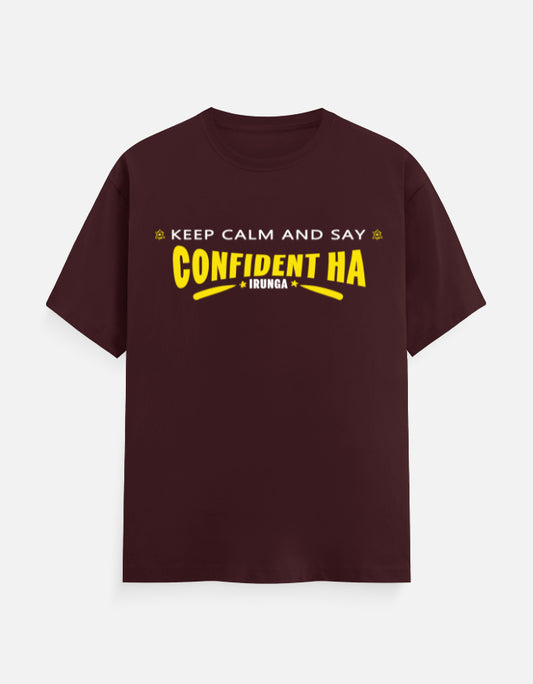C-Labs Confident-ah Irunda Classic Crew T-Shirt Maroon Front_1_c_25_ebd8fcc8-acbb-4111-af30-1024caad2c4f