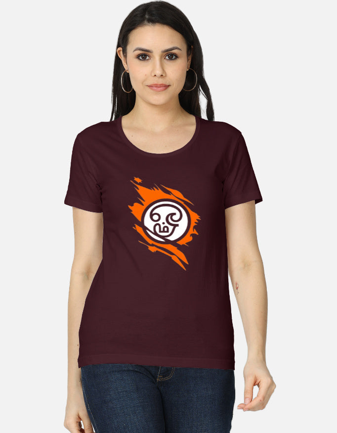 C-Labs Om Women's Classic T-Shirt Maroon Front_1_c_25_eeb888d2-00bd-4a0a-87e2-0e57a5062b33