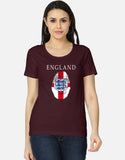 C-Labs England Women's Classic T-Shirt Maroon Front_1_c_25_f4dad1af-58bb-422a-b44d-991b72542ed7