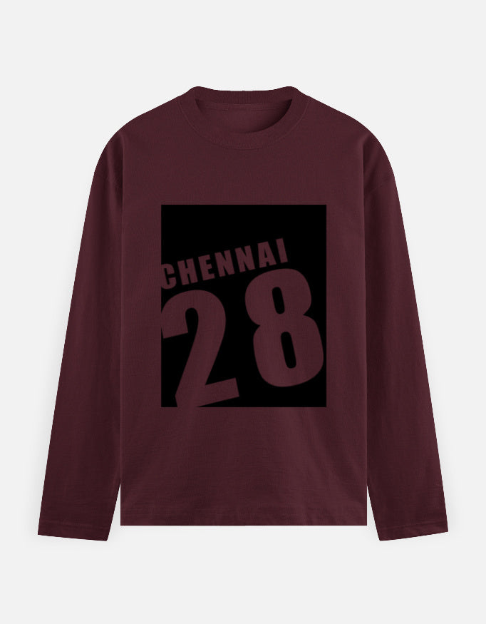 C-Labs Chennai 28 Full Sleeve T-Shirt Maroon Front_1_c_25_f9d92d5f-3852-474a-b822-991c25edfb73