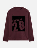 C-Labs Chennai 28 Full Sleeve T-Shirt Maroon Front_1_c_25_f9d92d5f-3852-474a-b822-991c25edfb73