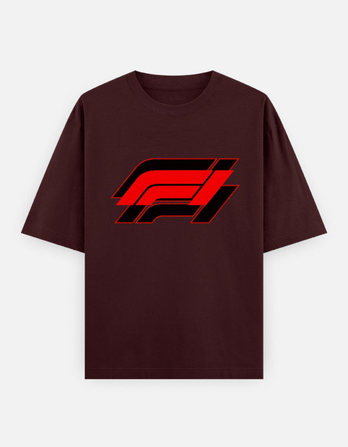 C-Labs F1 Oversized Classic T-Shirt Maroon Front_1_c_25_f9e89196-16cf-4c79-890d-167e1d48ffb9