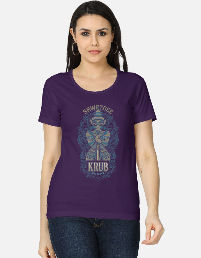 C-Labs Sawatdee Krub Women's Classic T-Shirt Purple Front_1_c_26_139d9d7b-4f71-4206-9b8a-8253e7493fdf