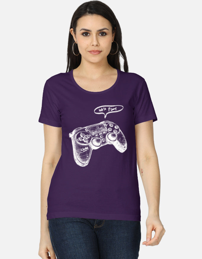 C-Labs Let's Play Women's Classic T-Shirt Purple Front_1_c_26_39d427b0-cccb-4822-b071-e8472ae5e86d