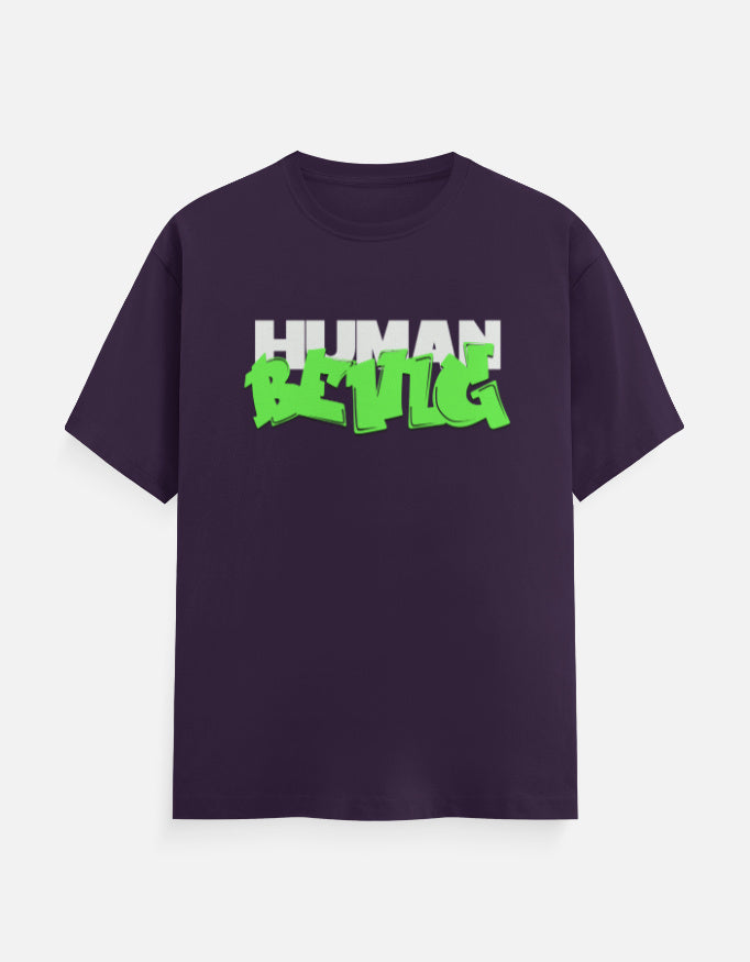 C-Labs Human Being Classic Crew T-Shirt Purple Front_1_c_26_59569a69-e9ca-4748-b571-340e5fccc523