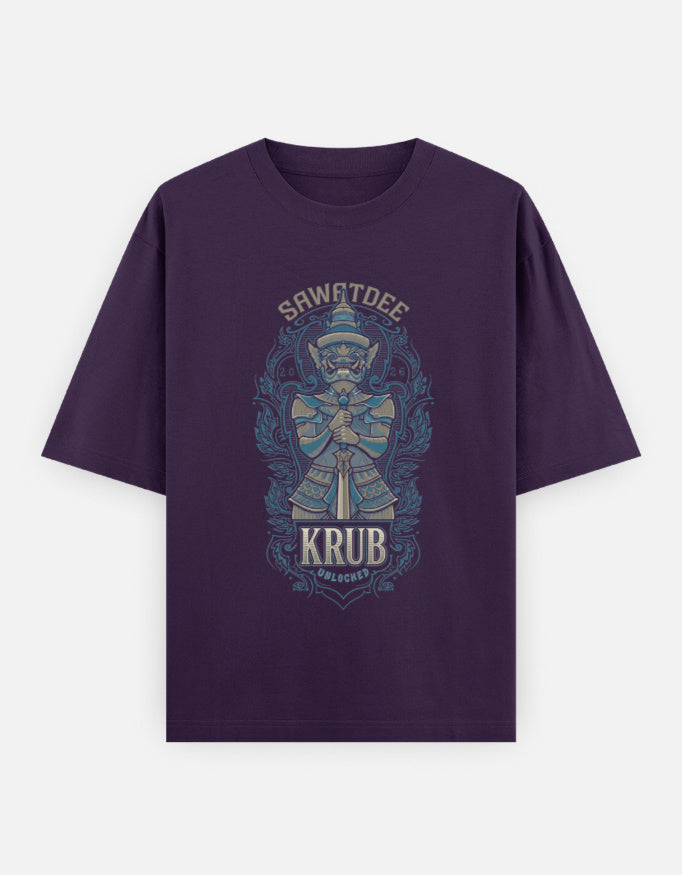C-Labs Sawatdee Krub Oversized Classic T-Shirt Purple Front_1_c_26_6f7ba3ce-f31a-439f-a82f-137c496e4e7a