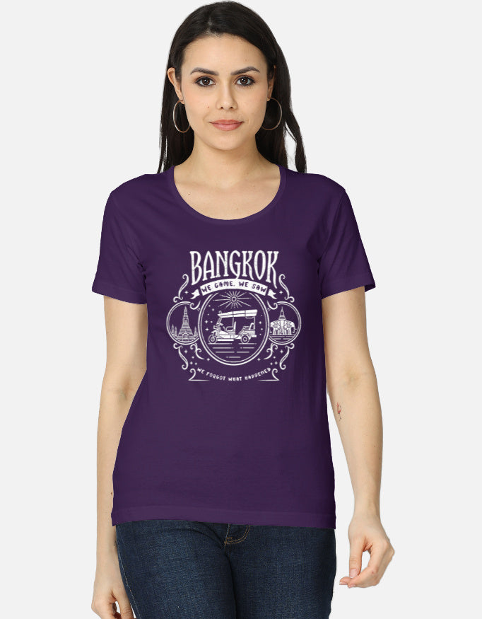 C-Labs Bangkok: We Came, We Saw Women's Classic T-Shirt Purple Front_1_c_26_a1a22733-f110-47cb-9fea-7a769ba7ee97