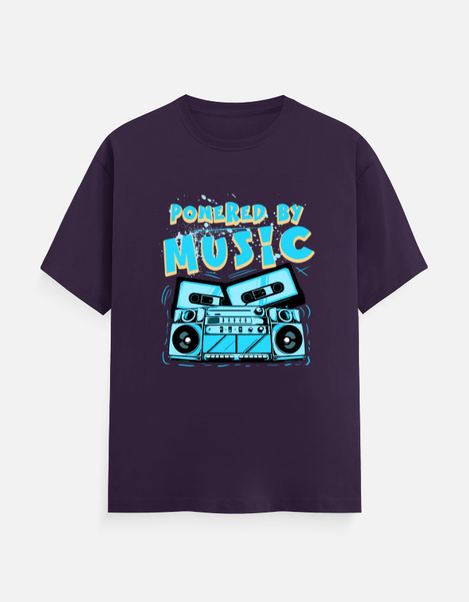 C-Labs Powered By Music Classic Crew T-Shirt Purple Front_1_c_26_ad62d087-e66a-4078-83bc-2c660d4aaef0