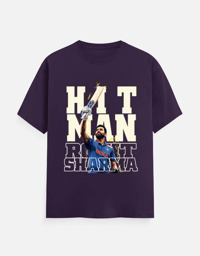 C-Labs Hit Man Rohit Sharma Classic Crew T-Shirt Purple Front_1_c_26_b2fd32f7-fc82-46b7-bc08-3f5d227eb19b
