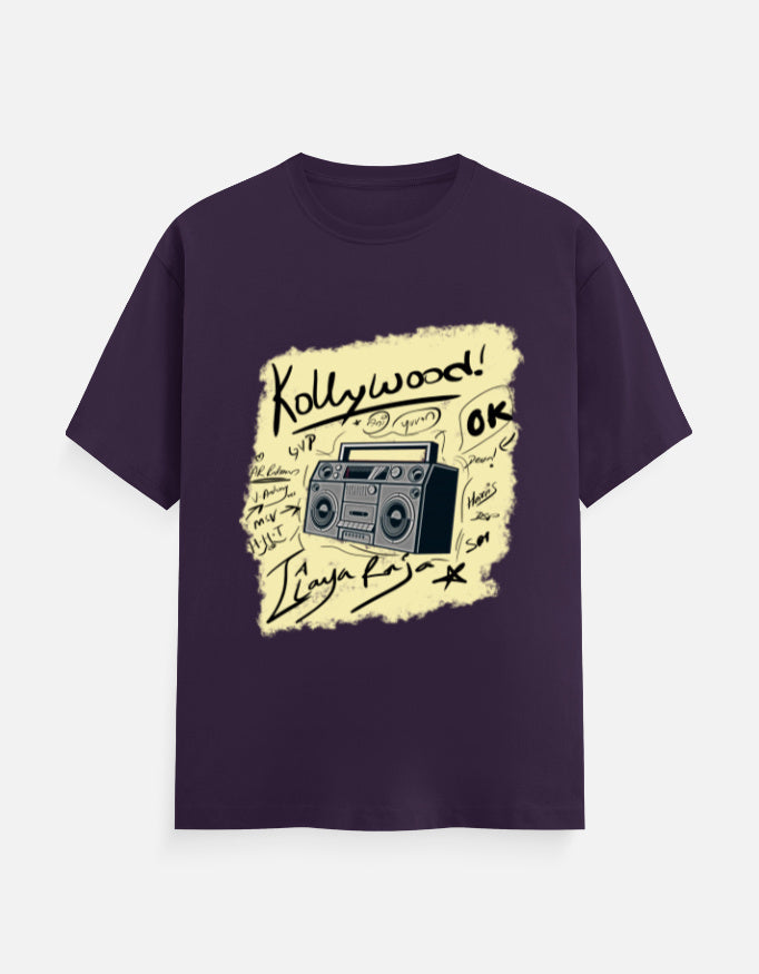 C-Labs Kollywood Music Classic Crew T-Shirt Purple Front_1_c_26_b3e00005-00da-4a42-8ad4-c4acd0d68eda