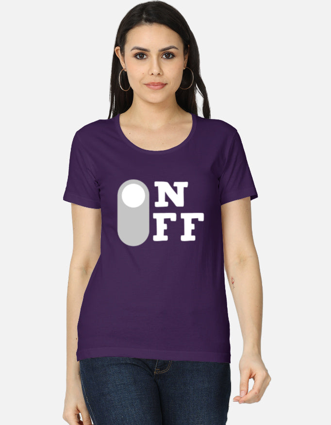 C-Labs On Off Women's Classic T-Shirt Purple Front_1_c_26_c7fee0ec-378e-433a-9bf8-e243ee831d8f