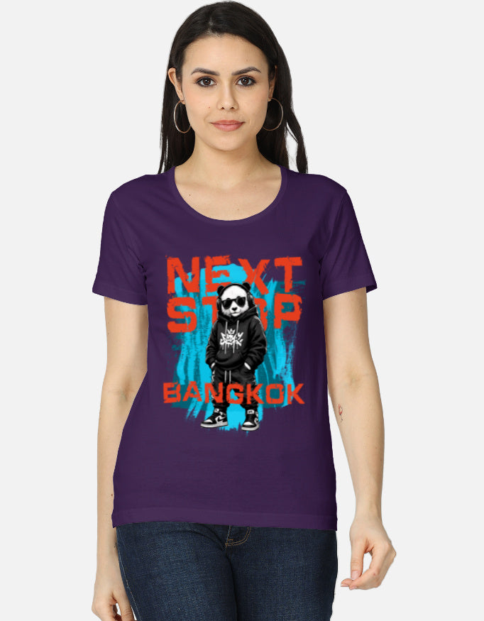 C-Labs Next Stop: Bangkok Women's Classic T-Shirt Purple Front_1_c_26_d2f820a1-6d85-417e-930d-7eef84494a3d