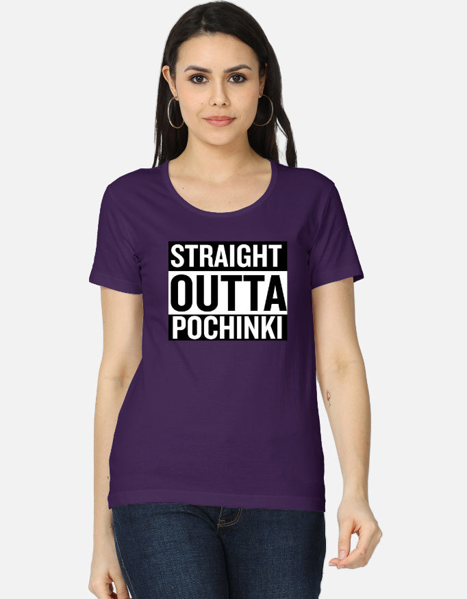 C-Labs Straight Outta Pochinki Women's Classic T-Shirt Purple Front_1_c_26_e1dcadce-98dc-48bd-b02d-226d6d1f6d68