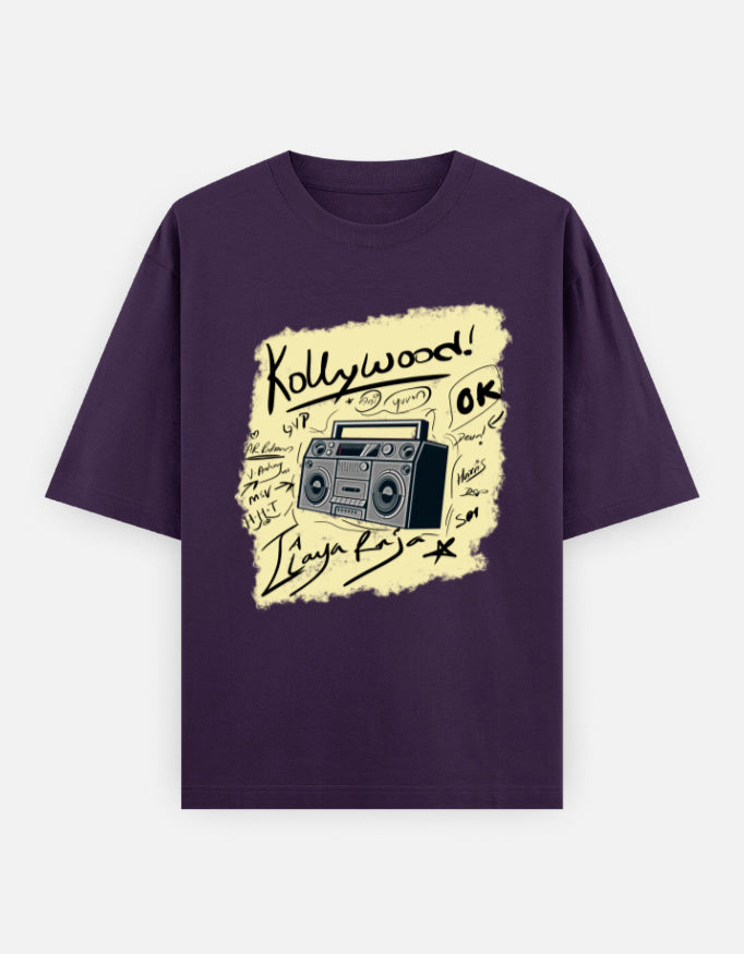 C-Labs Kollywood Music Oversized Classic T-Shirt Purple Front_1_c_26_e63d8879-72df-4c18-9829-db15301df7d7