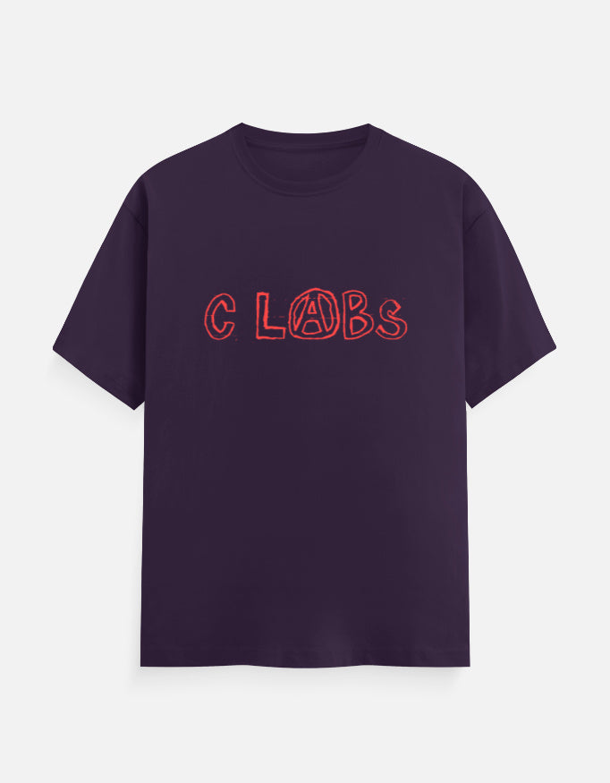 C-Labs C-LABS Comic Classic Crew T-Shirt Purple Front_1_c_26_f06daa1f-463f-48d2-8c90-2178419af4bc