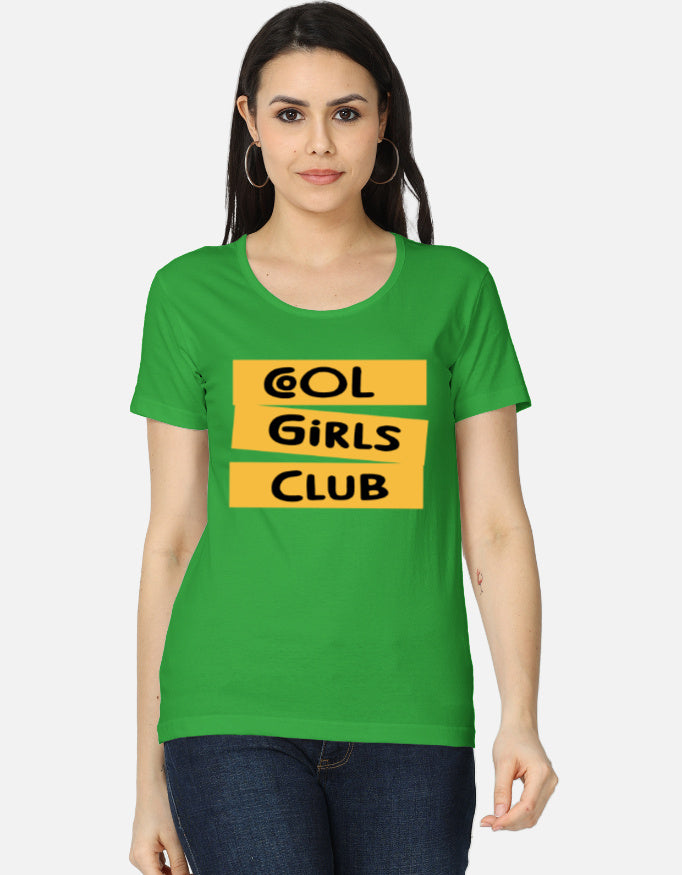 C-Labs Cool Girls Club Women's Classic T-Shirt Flag Green Front_1_c_27_04d95b92-d115-45bd-9a0f-9f2d1f94fc7a