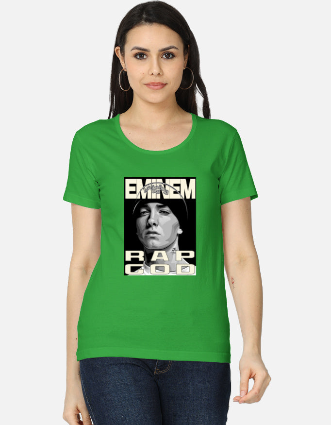 C-Labs Rap God Women's Classic T-Shirt Flag Green Front_1_c_27_0fa696cb-fb6c-43a0-95f7-7d0269d6df68