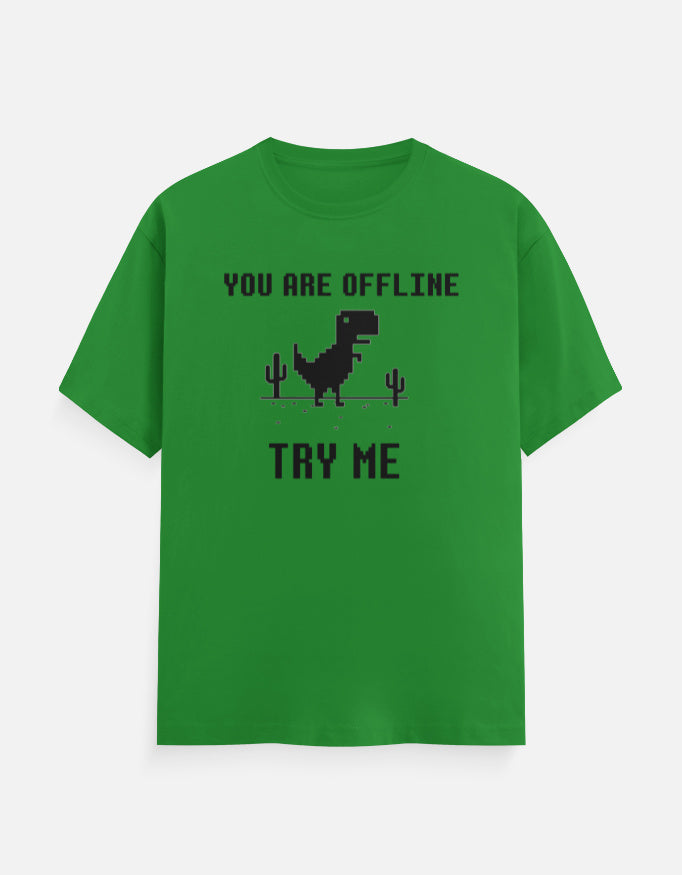 C-Labs If You Are in Offline, Try Me Classic Crew T-Shirt Flag Green Front_1_c_27_13c6cdf1-8e44-4661-afdf-d034c3b52040