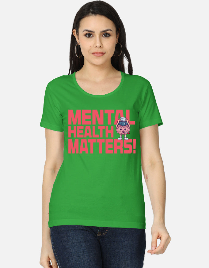 C-Labs Mental Health Matters Women's Classic T-Shirt Flag Green Front_1_c_27_1778813a-502a-4011-a910-11e54d5553ae