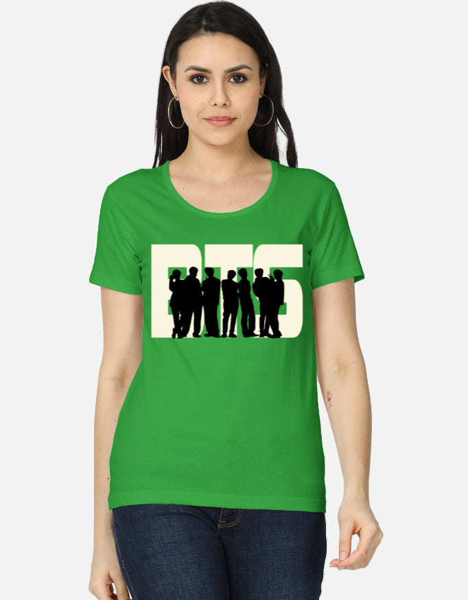 C-Labs BTS Women's Classic T-Shirt Flag Green Front_1_c_27_38f677da-e763-41cc-a5e5-002ed9fcab00
