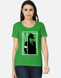 C-Labs Michael Jackson Women's Classic T-Shirt Flag Green Front_1_c_27_7e5260ee-e5fc-4f64-971b-544cbd00915d