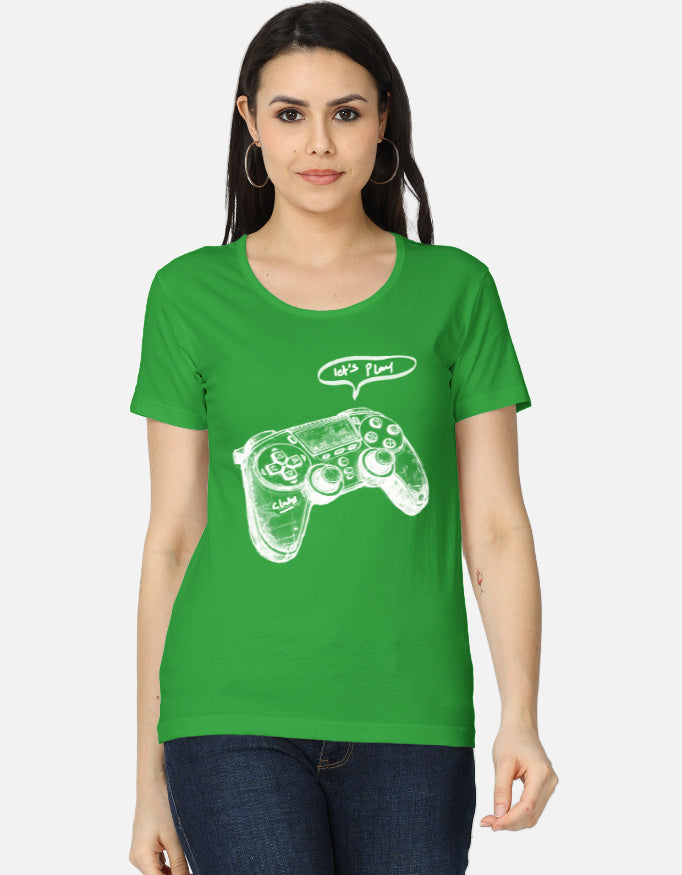 C-Labs Let's Play Women's Classic T-Shirt Flag Green Front_1_c_27_8a4a6ce8-c877-4697-8de1-e96887b11ec9