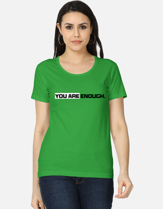 C-Labs You Are Enough Women's Classic T-Shirt Flag Green Front_1_c_27_8cdfdedd-d6d3-4b87-85b1-25ba9062180a