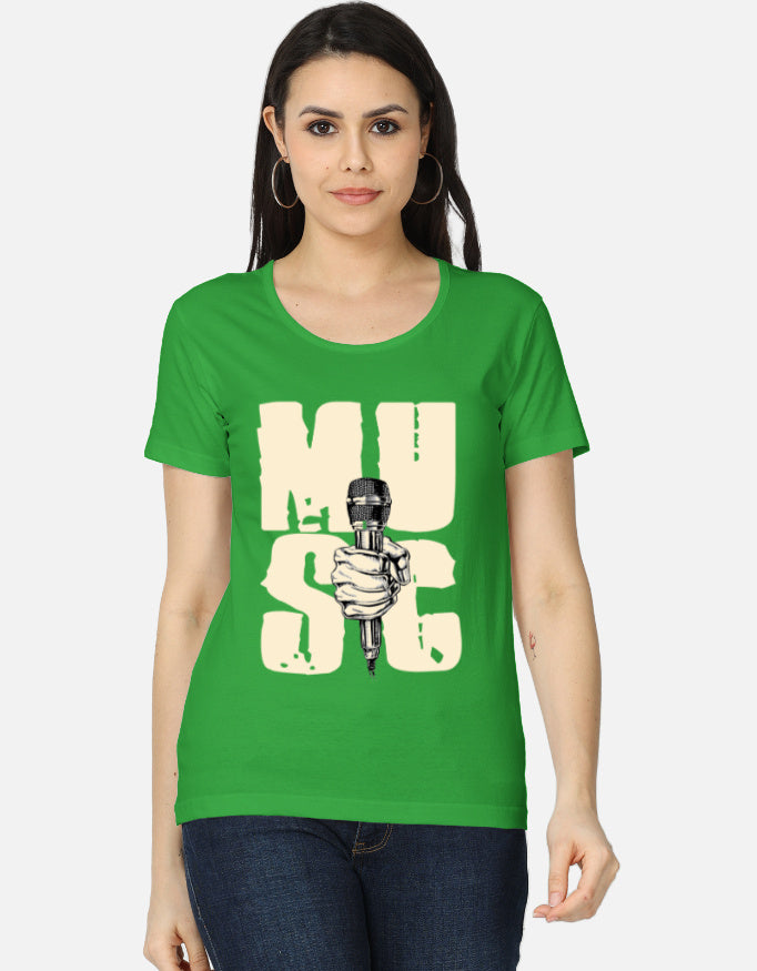C-Labs Music Women's Classic T-Shirt Flag Green Front_1_c_27_94d50055-72cd-4753-8587-632481262b0c