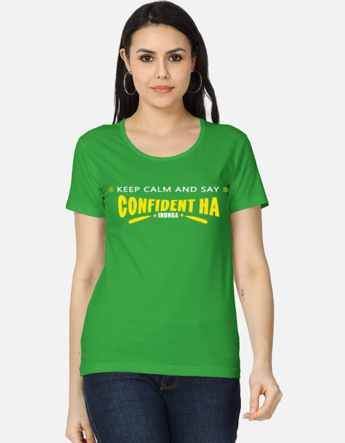 C-Labs Confident-ah Irunda Women's Classic T-Shirt Flag Green Front_1_c_27_986578a6-b19f-4b14-975e-994f908d0ecd