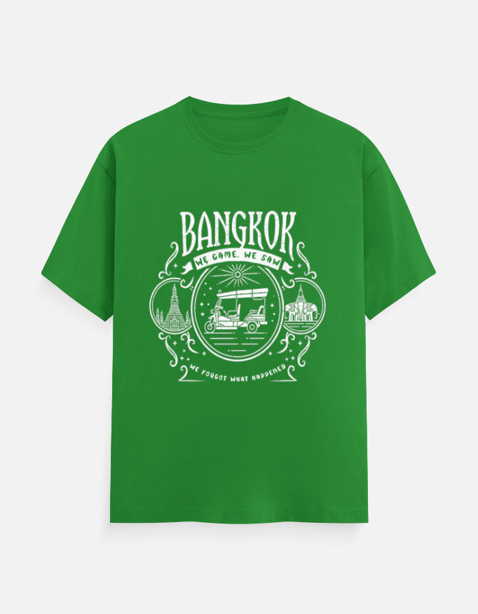 C-Labs Bangkok: We Came, We Saw Classic Crew T-Shirt Flag Green Front_1_c_27_a6b777e0-21aa-486e-bf7f-14803501514d