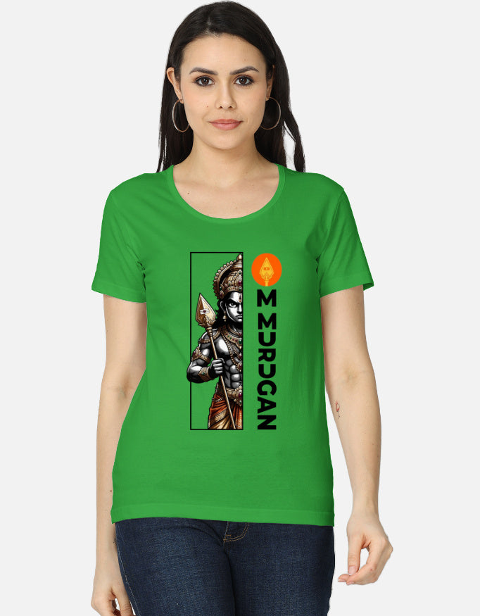 C-Labs Om Murugan Women's Classic T-Shirt Flag Green Front_1_c_27_cc77d065-cf5e-47ef-ac34-dd7ed960c97f