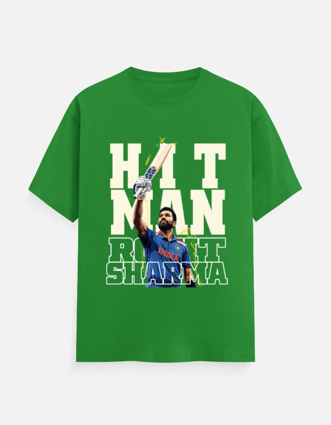 C-Labs Hit Man Rohit Sharma Classic Crew T-Shirt Flag Green Front_1_c_27_cccac376-5219-42c0-bb30-943fdf13d0cb