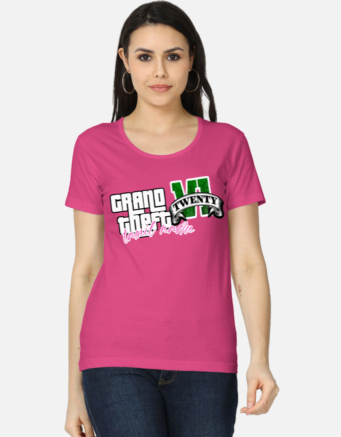 C-Labs Grand Theft Auto: Tamil Nadu Edition Women's Classic T-Shirt Pink Front_1_c_28_151d02e0-c01e-4ca4-9b34-93b54826f786