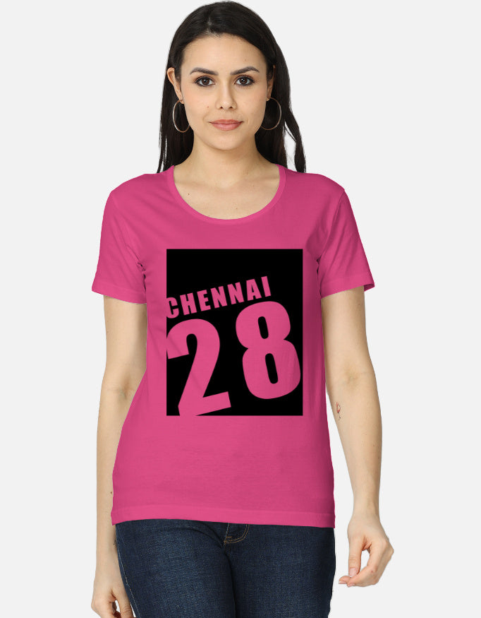 C-Labs Chennai 28 Women's Classic T-Shirt Pink Front_1_c_28_21a409bd-9cfa-44ab-85af-4d80eadf333c