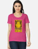 C-Labs Music Makes the Pain Fade Women's Classic T-Shirt Pink Front_1_c_28_53540752-fd42-4a8f-9d65-2981db5e9b93
