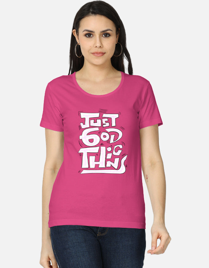 C-Labs Just God Things Women's Classic T-Shirt Pink Front_1_c_28_74b56c4d-d634-43d0-b233-ee59d10f8ce3