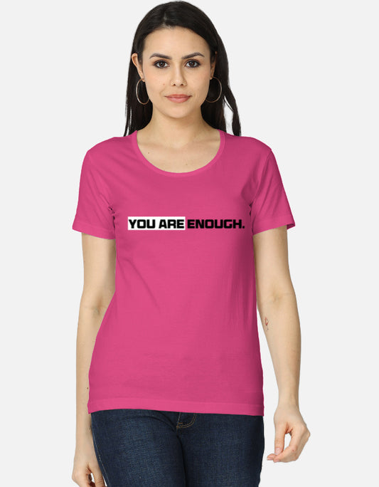 C-Labs You Are Enough Women's Classic T-Shirt Pink Front_1_c_28_7c61a60f-a903-4d1f-81a2-eb1688cd1a8a