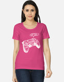C-Labs Let's Play Women's Classic T-Shirt Pink Front_1_c_28_9f6b35e7-0f1b-4a9e-911c-5733376904a9