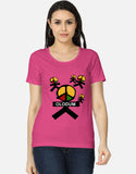 C-Labs Michael Jackson – Olodum Women's Classic T-Shirt Pink Front_1_c_28_b332115e-75a1-41dc-a86e-db184671bf94