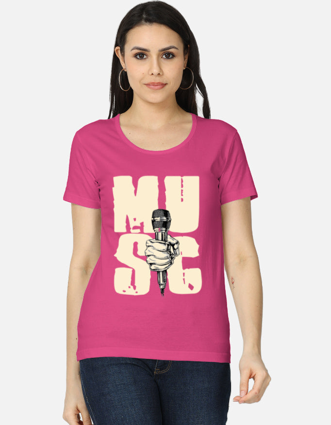 C-Labs Music Women's Classic T-Shirt Pink Front_1_c_28_ddc0ebf1-4af6-4899-af88-97203ed9bb40