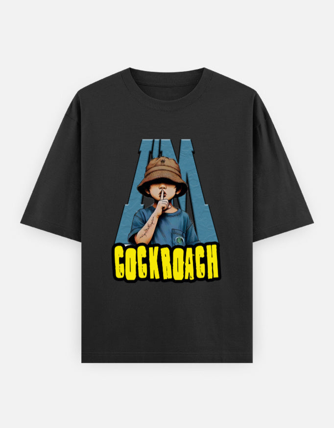 C-Labs I'm Cockroach Oversized Classic T-Shirt Black Front_1_c_2_07c8dc00-90f5-45f9-b15f-fdf51ed4740d