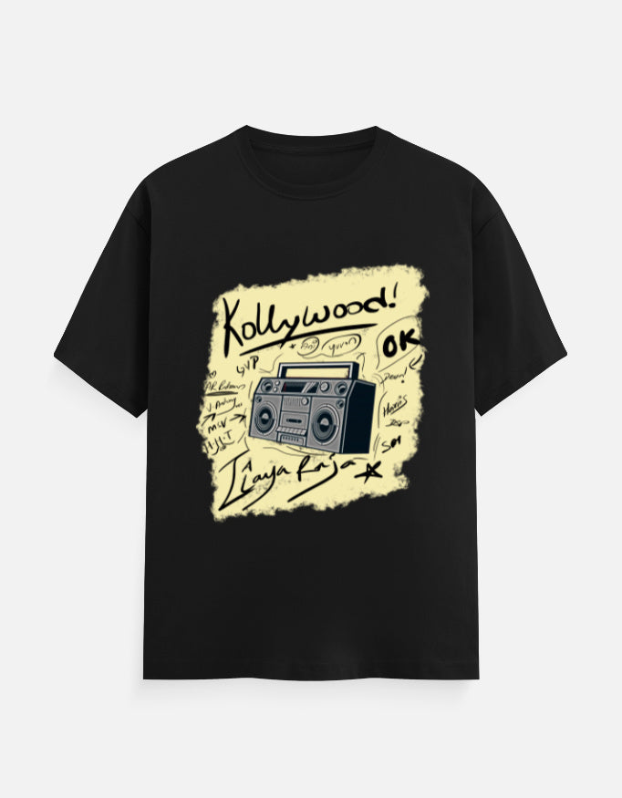 C-Labs Kollywood Music Classic Crew T-Shirt Black Front_1_c_2_1021349a-7cb7-4eb5-bcab-ff292276d7ea