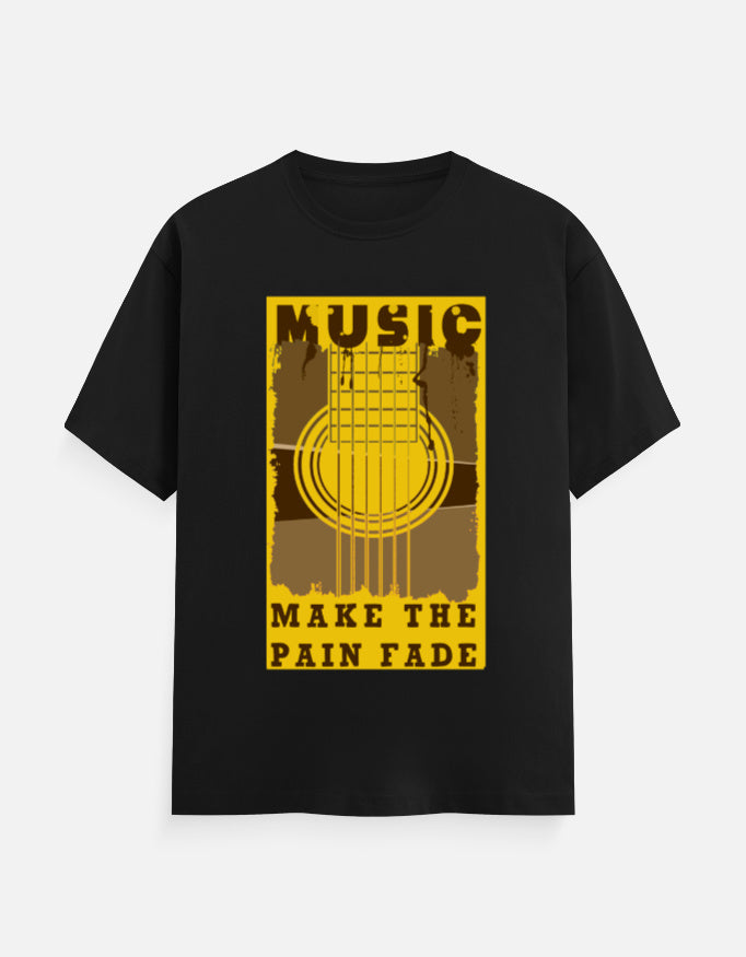 C-Labs Music Make The Pain Fade Classic Crew T-Shirt Black Front_1_c_2_177a491a-03aa-46b4-94b0-5d224f7f2989