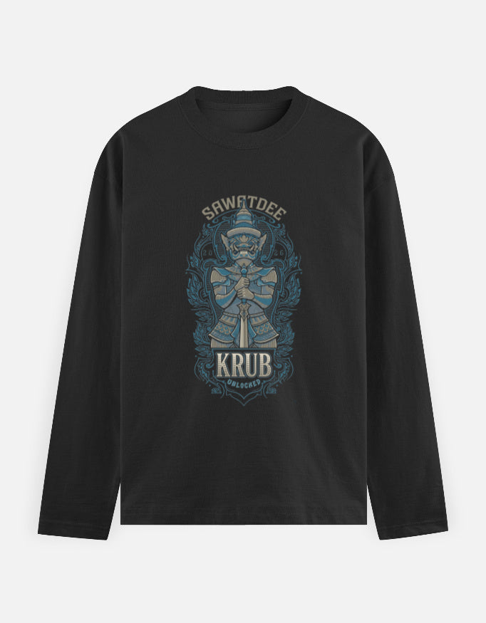 C-Labs Sawatdee Krub Full Sleeve T-Shirt Black Front_1_c_2_19feb8db-7c22-4e56-8af6-dd27e6c6852d